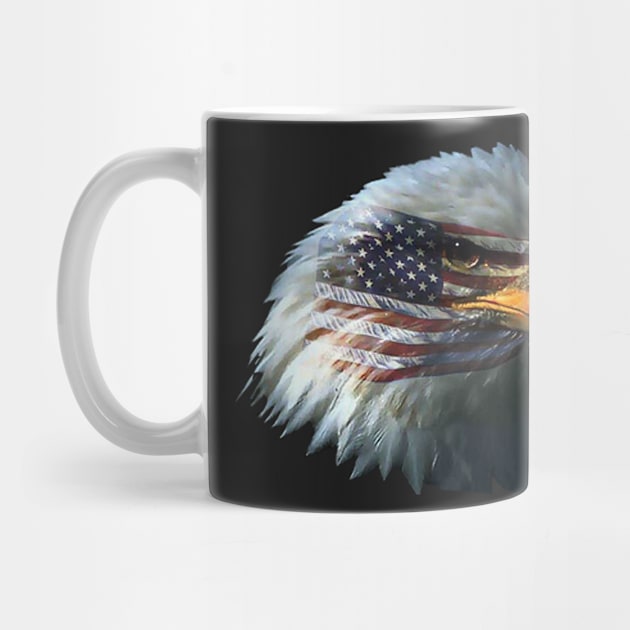 AMERICAN FLAG BALD EAGLE PATRIOTIC by colormecolorado